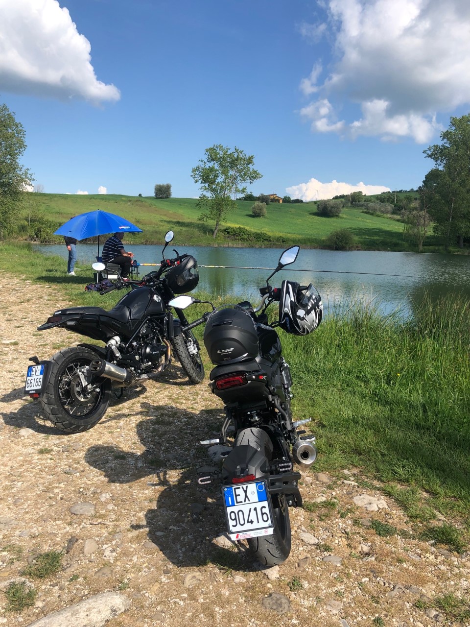 Lago Porrara, viaggio in moto